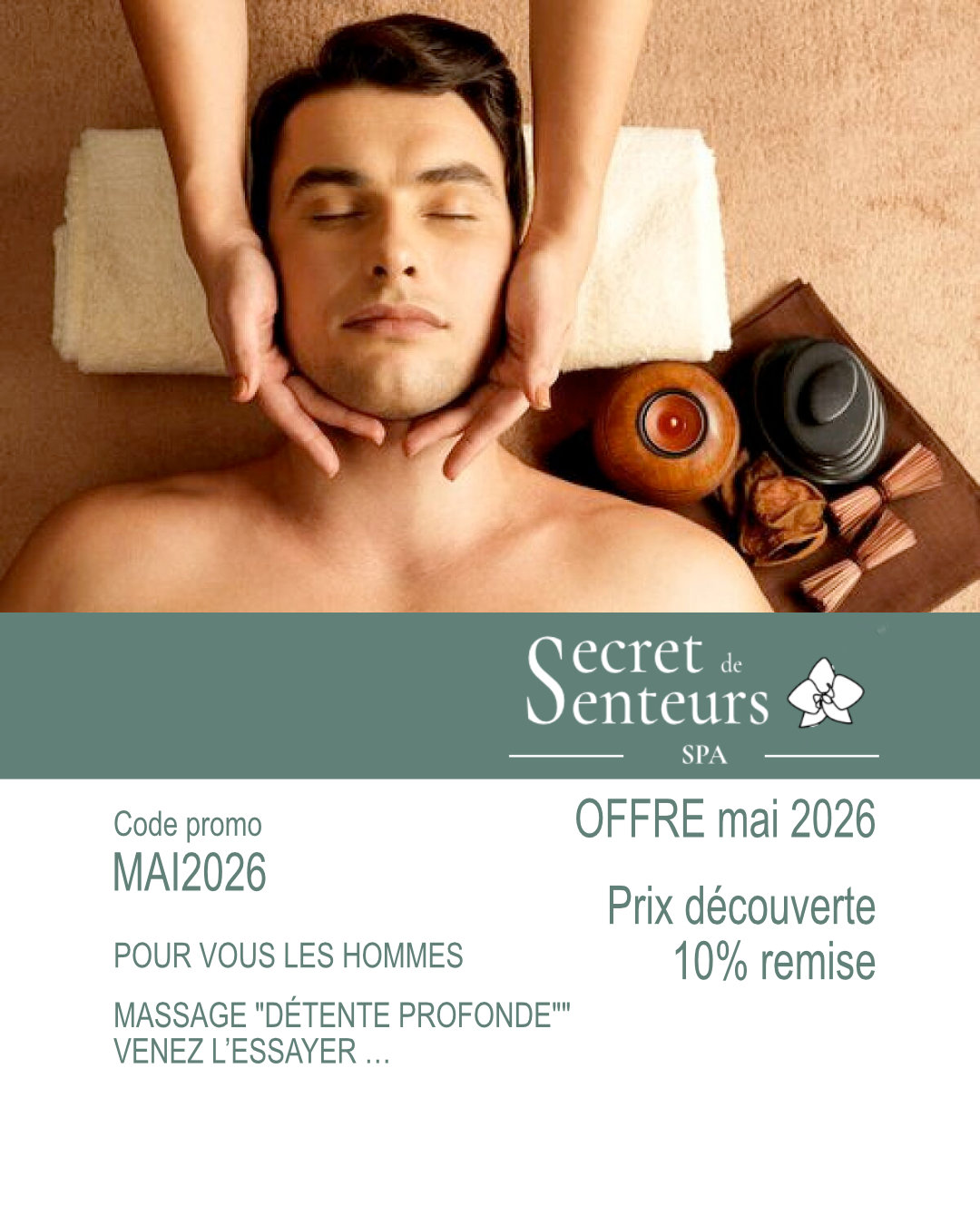 Offre mai 2026 - massage anti stress
